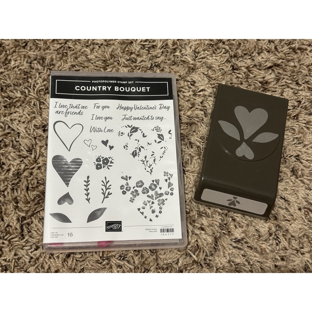Stampin Up Country Bouquet & Coordinating Punch Bundle~Scrapbooking, Crafting